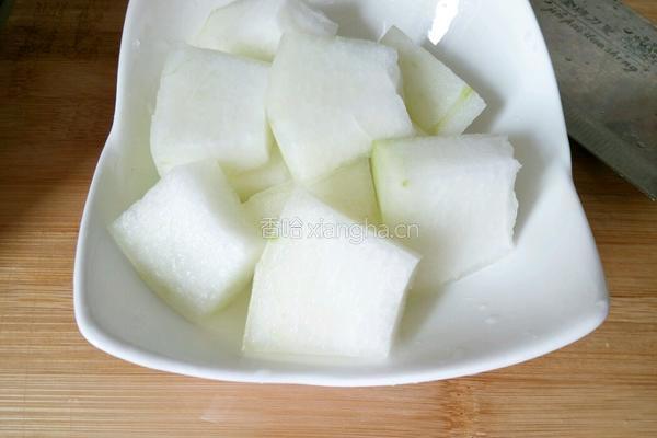 肉丸冬瓜汤的做法图解3