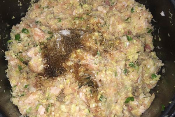  猪肉白菜馅饺子的做法图解3