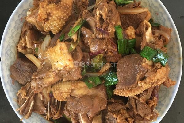 炒鸭肉的做法图解3