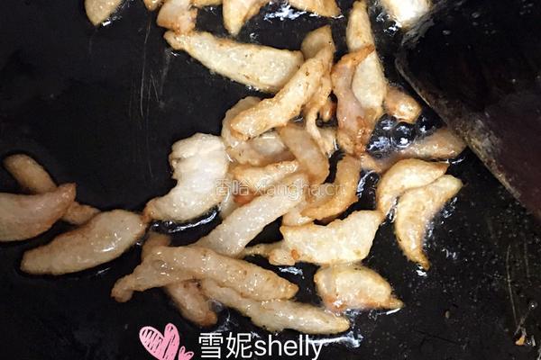 鲜笋肉丝的做法图解3