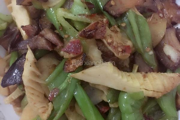 春笋炒腊肉的做法图解8