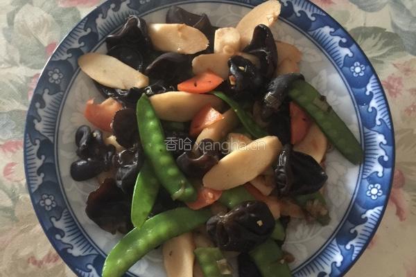 山药炒荷兰豆的做法图解6
