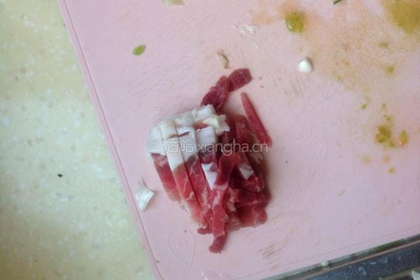肉丝豆芽菜的做法图解2