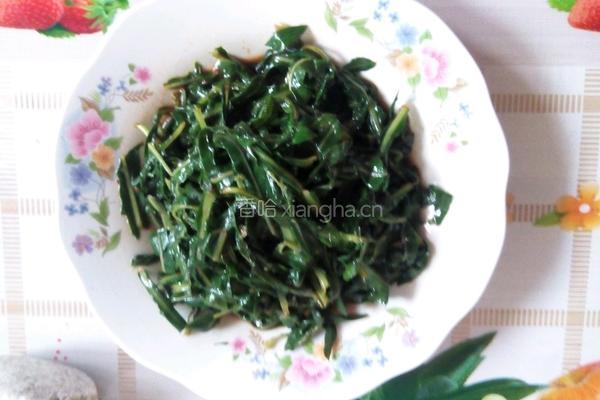 凉拌苦苦菜的做法图解3