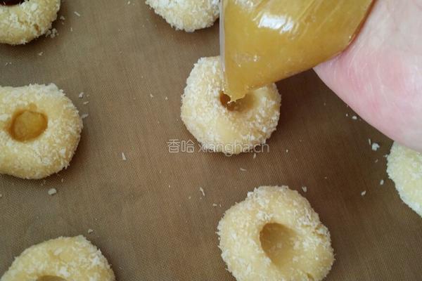 椰香果酱小饼干的做法图解9