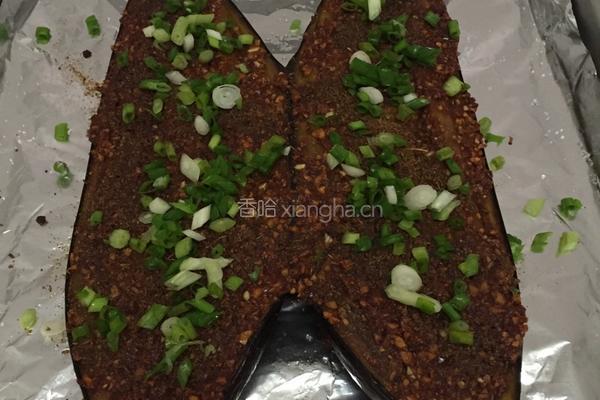 孜然蒜香烤茄子的做法图解8
