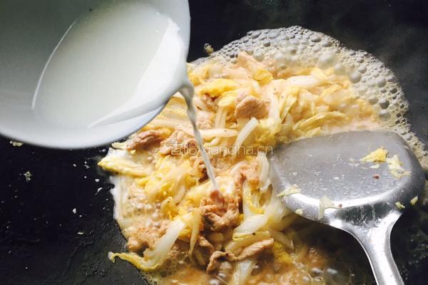 醋溜白菜的做法图解5