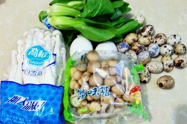 双菇双蛋汤的做法图解1