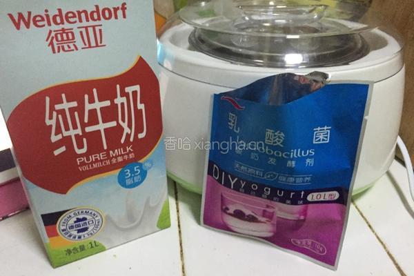 菠萝杏仁酸奶的做法图解1