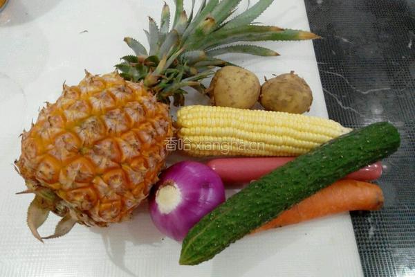 菠萝饭的做法图解2