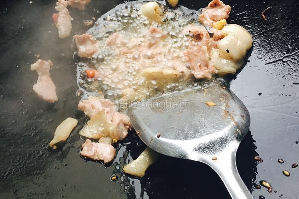 豇豆炒肉片的做法图解2