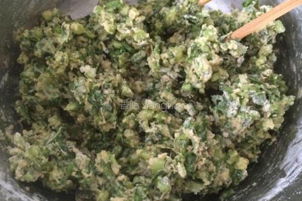 茼蒿丸子的做法图解5