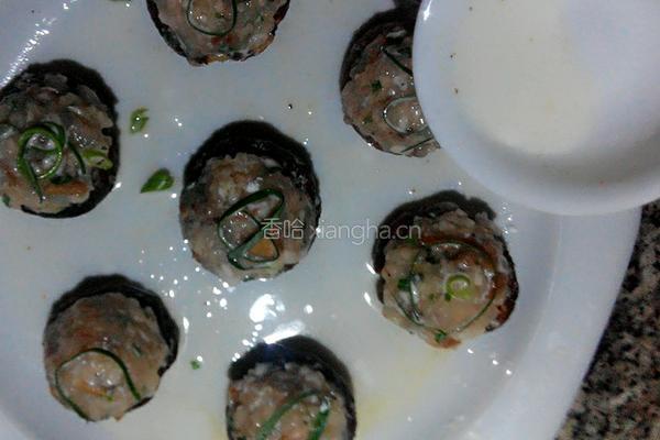 鲜虾酿香菇的做法图解12