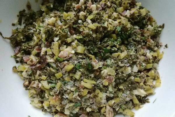 腊肉酸菜包的做法图解5