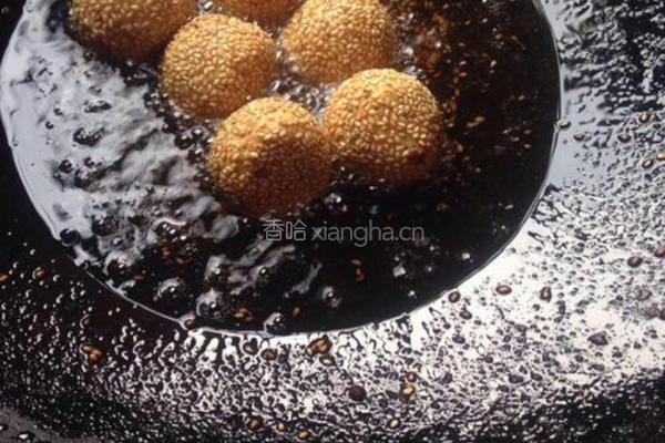豆沙芝麻团的做法图解6
