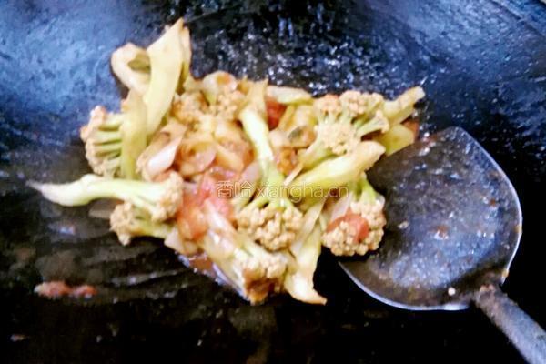 番茄烧花菜的做法图解10