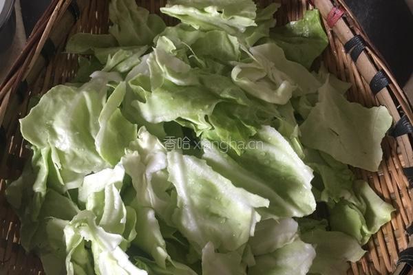 手撕茴子白（清炒）的做法图解3