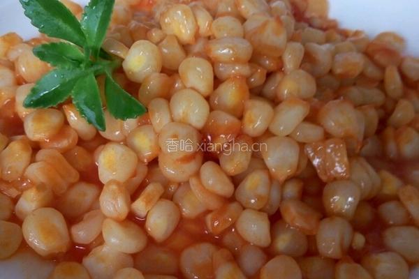 茄汁酱玉米粒的做法图解12