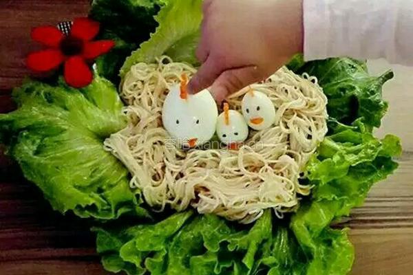 鸟巢的做法图解4