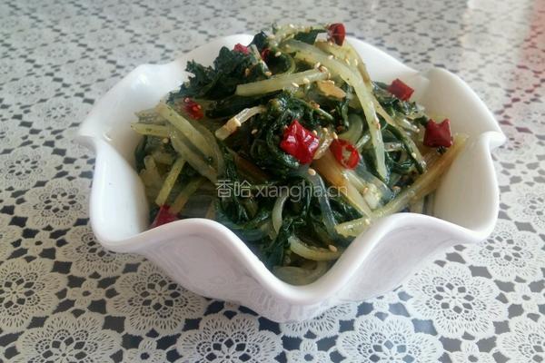 陕北特色－调苦菜的做法图解6