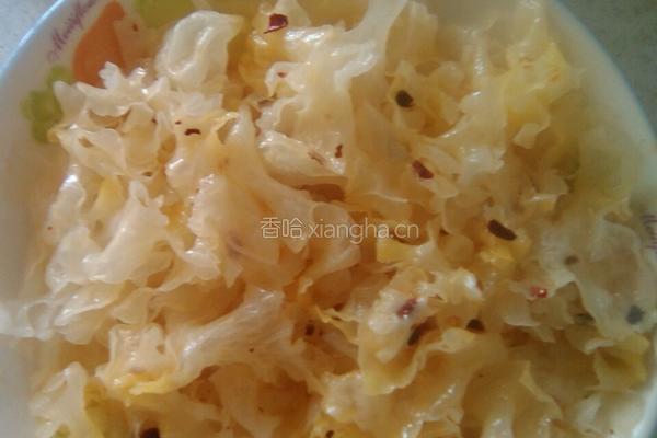 凉拌酸辣银耳的做法图解4