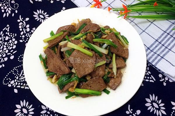 大葱爆炒猪肝的做法图解10