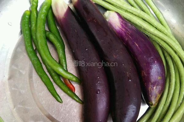 茄子豆角的做法图解1