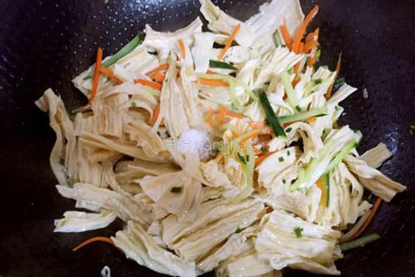 炒腐竹的做法图解9