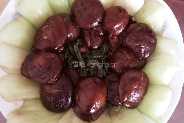 耗油香菇油菜的做法图解6