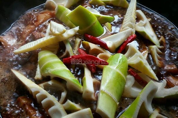 竹笋烧肉的做法图解11