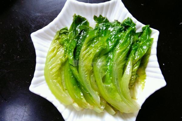 蒜蓉耗油生菜的做法图解5