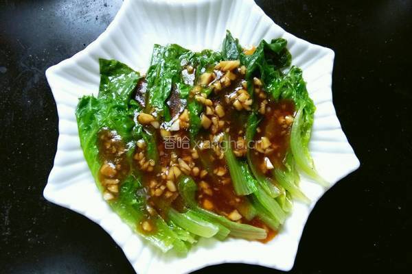 蒜蓉耗油生菜的做法图解9