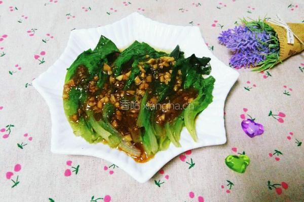 蒜蓉耗油生菜的做法图解10