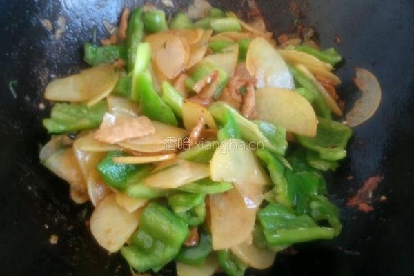 青椒土豆片（甜面酱）的做法图解6