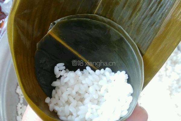 蜜枣三角粽的做法图解7
