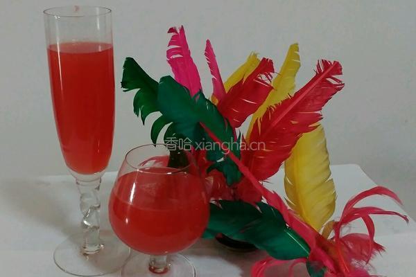 鲜榨西瓜汁的做法图解4