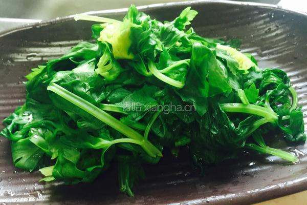 凉拌芹菜叶的做法图解3