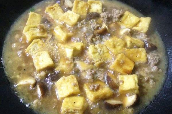 肉末香菇豆腐的做法图解11