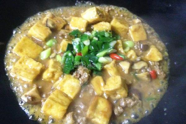 肉末香菇豆腐的做法图解12