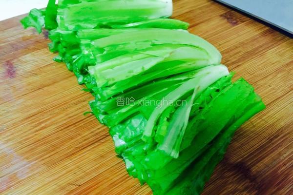 麻酱油麦菜的做法图解3