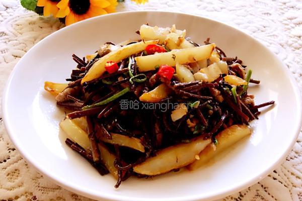 干煸猴腿土豆条的做法图解10