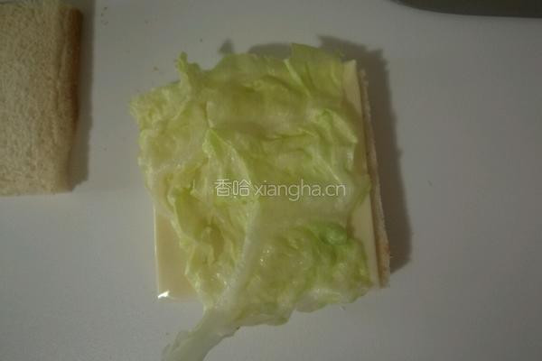 鸡蛋肉松三明治的做法图解4