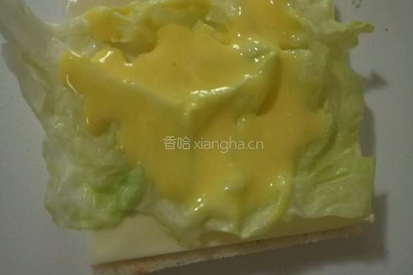 鸡蛋肉松三明治的做法图解5