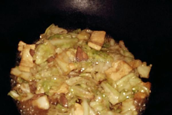 白菜炖豆腐的做法图解8