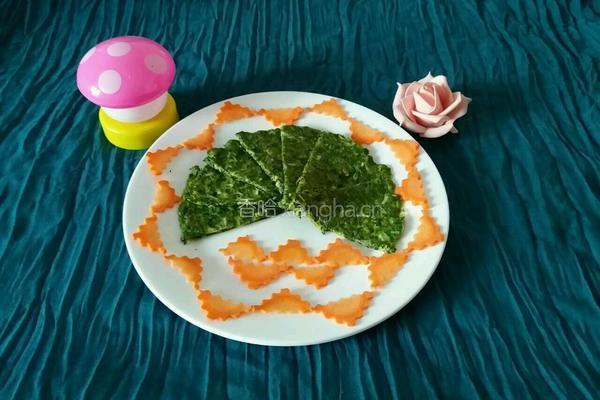 芹菜叶鸡蛋饼的做法图解8