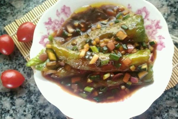 虎皮尖椒酿肉的做法图解11