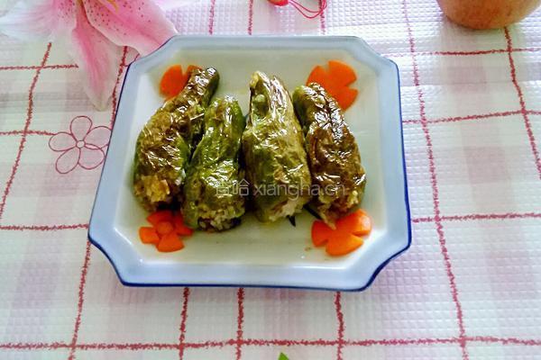 青椒酿肉的做法图解7