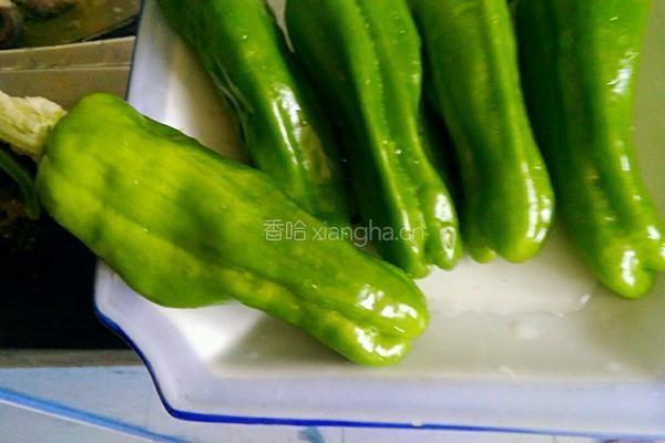 青椒酿肉的做法图解2