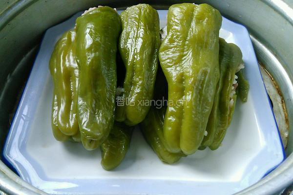 青椒酿肉的做法图解4