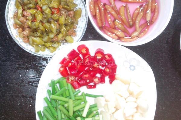 炒鸡杂的做法图解4
